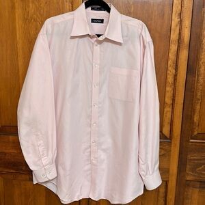 Nautica Pink Cotton Dress Buttondown Shirt 16 1/2 (34-35)